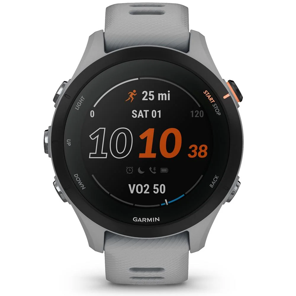 Garmin Forerunner 255S GPS Smartwatch, Powder Grey w/ Accessories Bundle - Image 3