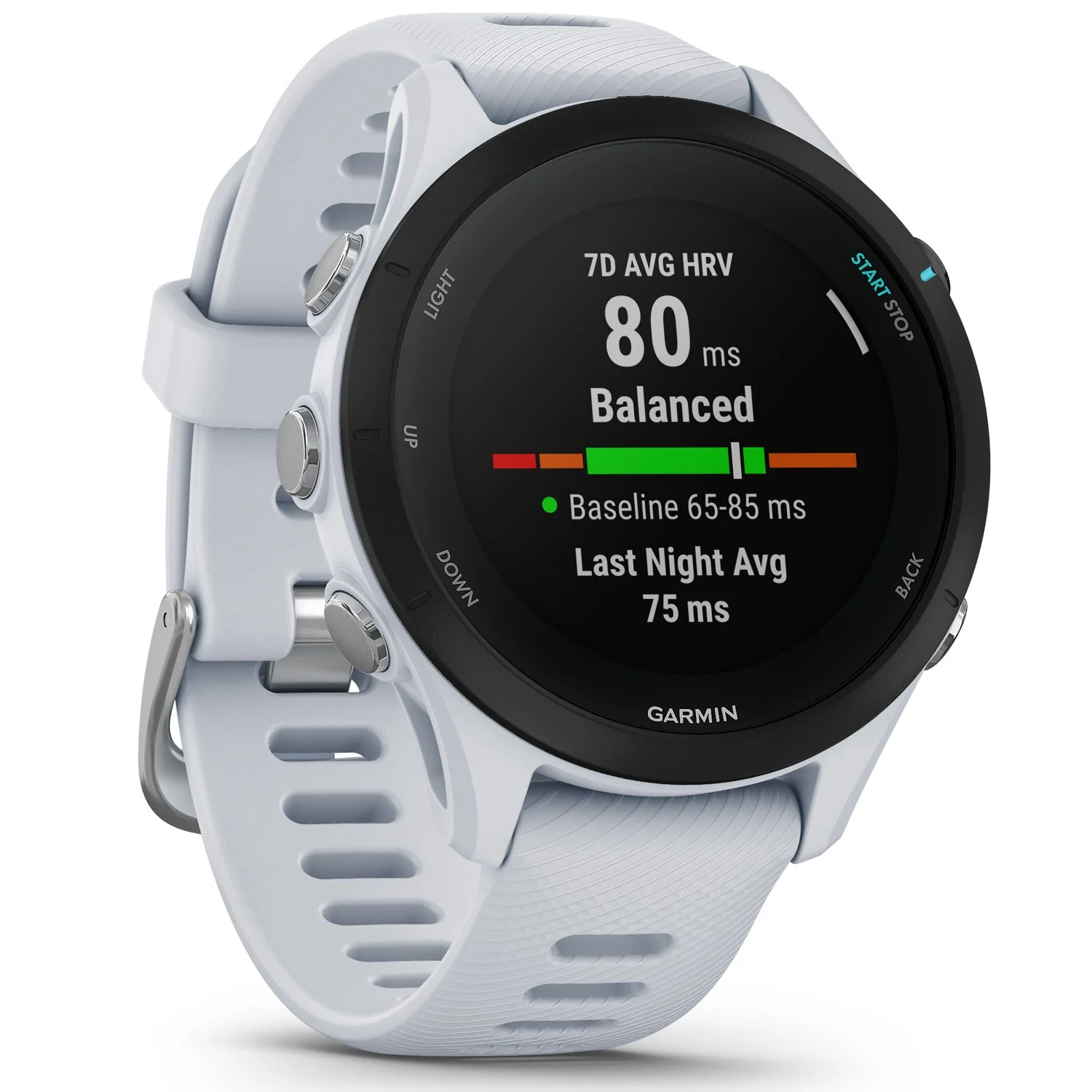 Garmin Forerunner 255 Music GPS Smartwatch, Whitestone - Image 3