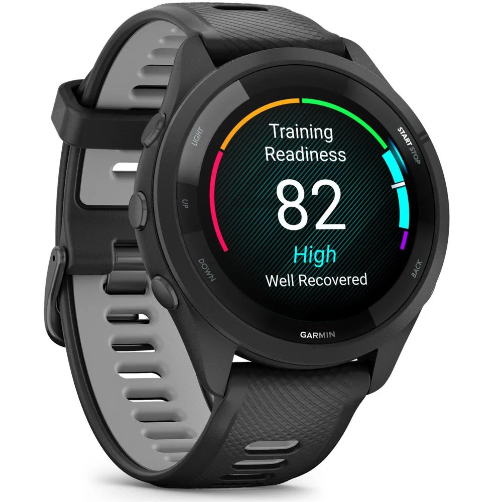 Garmin Forerunner 265 GPS Smartwatch, Black/Powder Gray w/ Accessories Bundle - Image 4