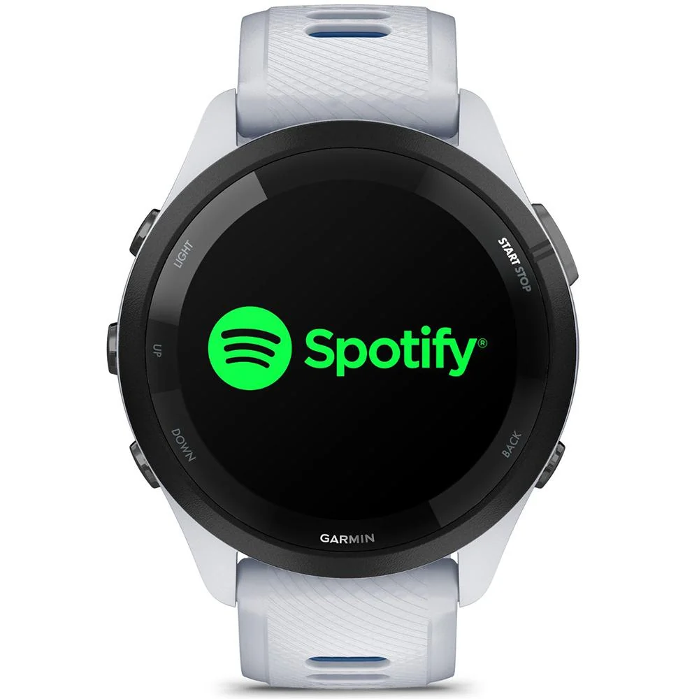 Garmin Forerunner 265 GPS Smartwatch Whitestone/Blue + Bottle & Heart Strap M-XL - Image 9