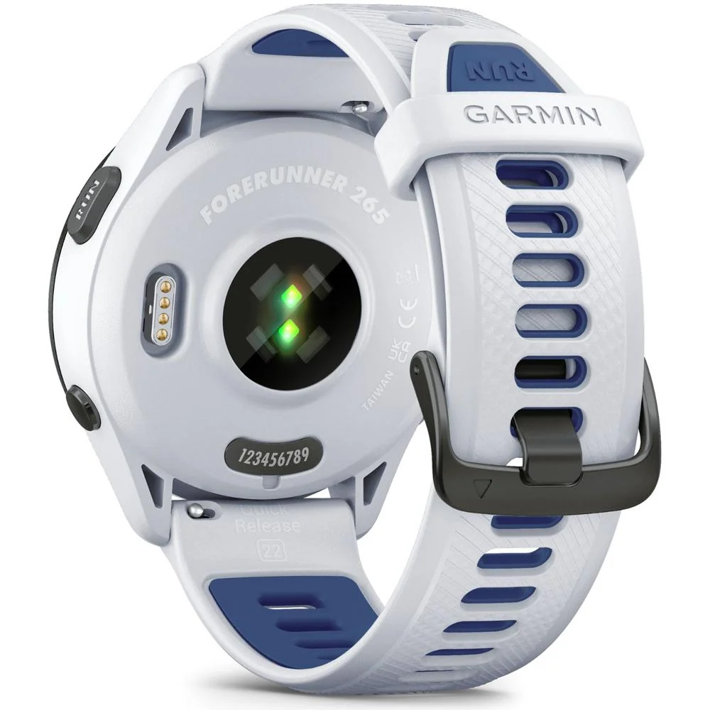 Garmin Forerunner 265 GPS Smartwatch, Whitestone/Tidal Blue w/ Accessories Bundle - Image 8