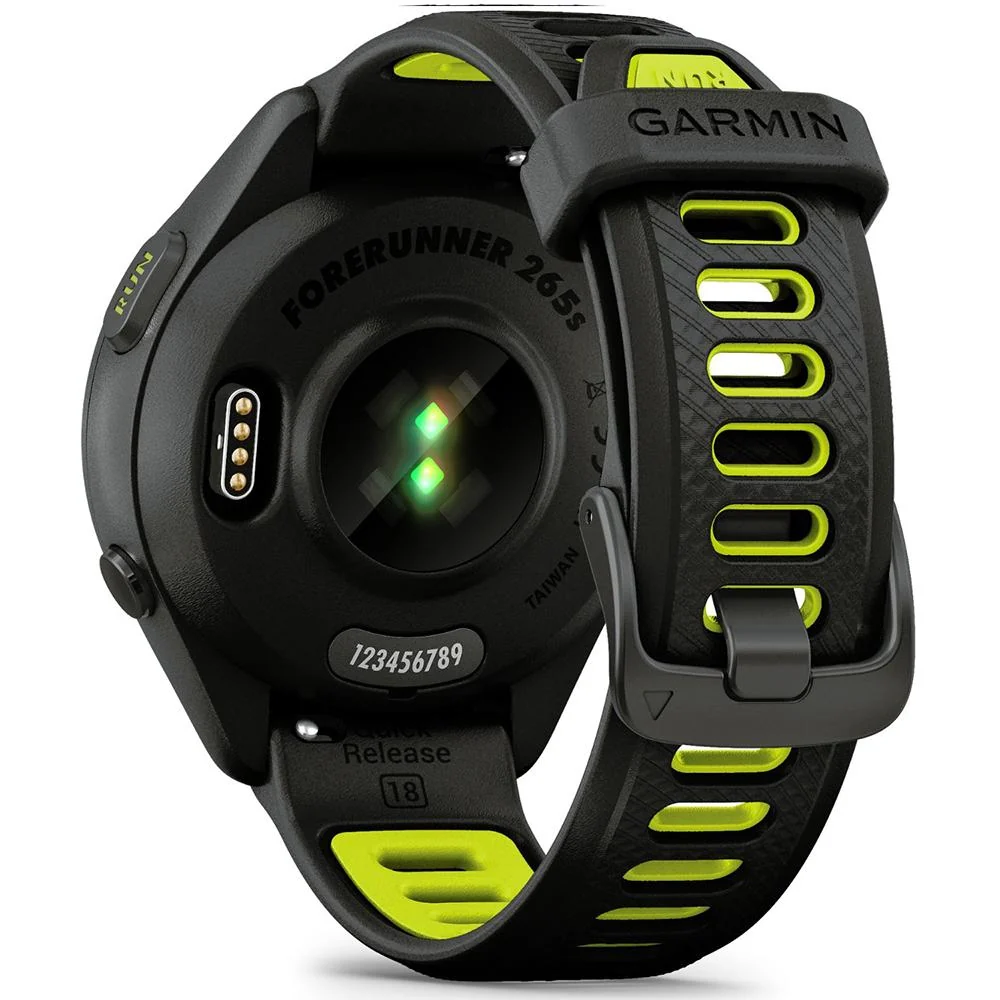 Garmin Forerunner 265S GPS Smartwatch Black/Amp Yellow with Metal Bands Bundle - Image 8