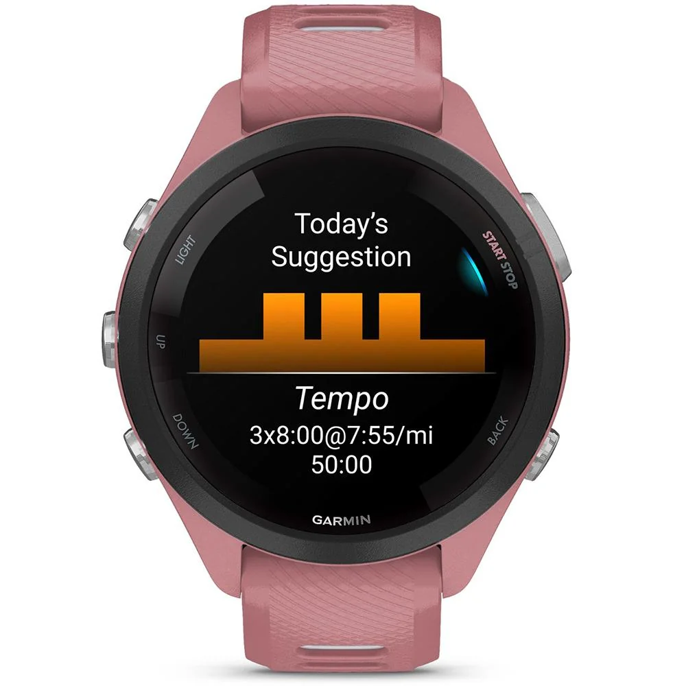 Garmin Forerunner 265S GPS Smartwatch Light Pink/Whitestone + Metal Bands Bundle - Image 5
