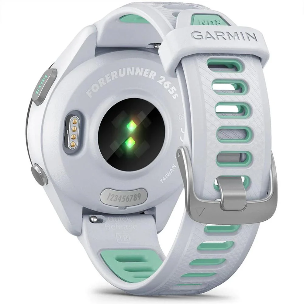 Garmin Forerunner 265S GPS Smartwatch, Whitestone/Neo Tropic w/ Accessories Bundle - Image 8
