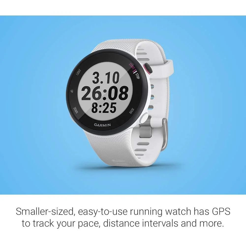 Garmin Forerunner 45S GPS Heart Rate Monitor Running Smartwatch, White - Refurbished - Image 3