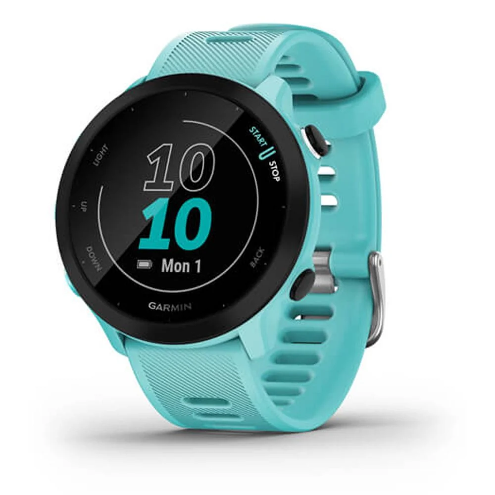 Garmin Forerunner 55 GPS Running Watch & Activity Tracker, Aqua + HRM 200 (M-XL) Bundle - Image 3