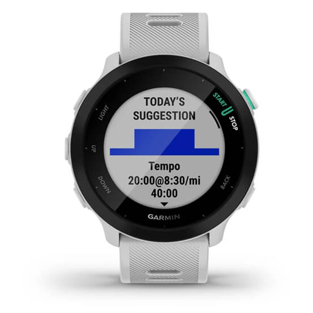 Garmin Forerunner 55 GPS Running Watch & Activity Tracker - White - Image 2
