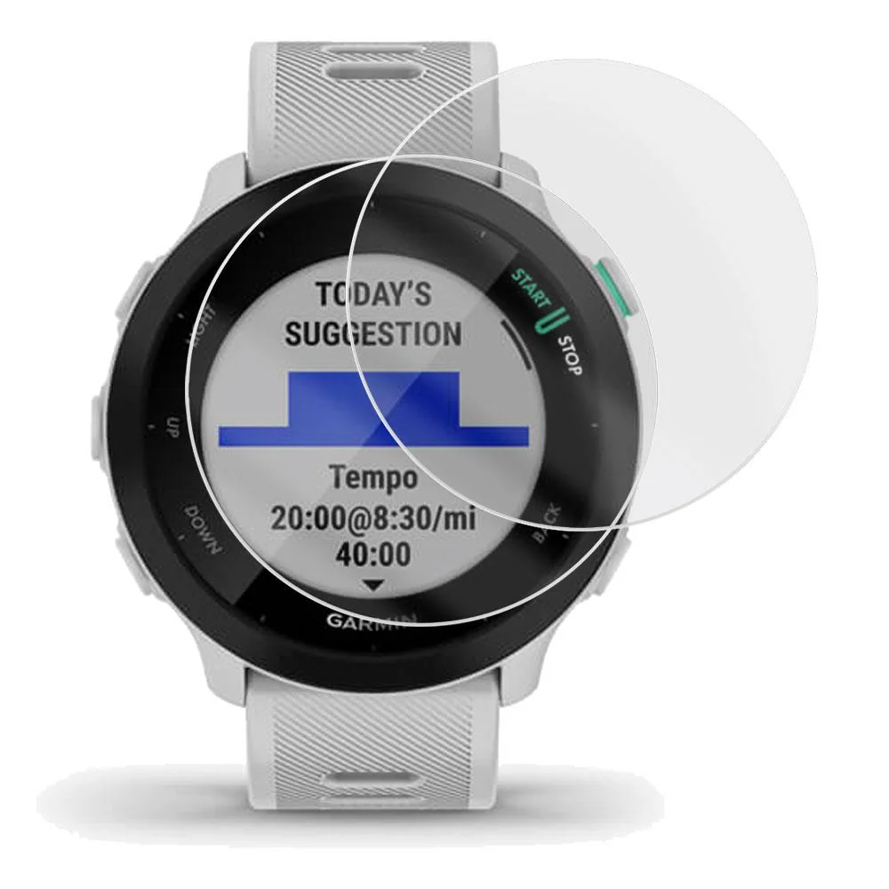 Garmin Forerunner 55 GPS Running Watch (White) with 2-Pack Screen Protector Bundle - Image 8
