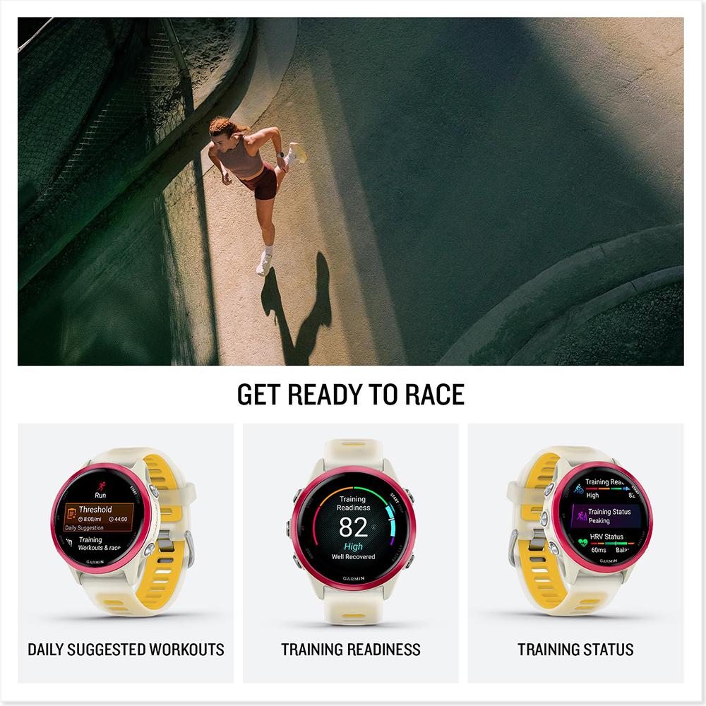 Garmin Forerunner 570 - 42mm GPS Smartwatch Mango Band with Charging Dock Bundle - Image 8
