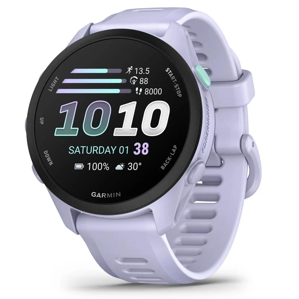 Garmin Forerunner 70 Cool Lavender with Nylon Elastic Band Bundle - Image 2