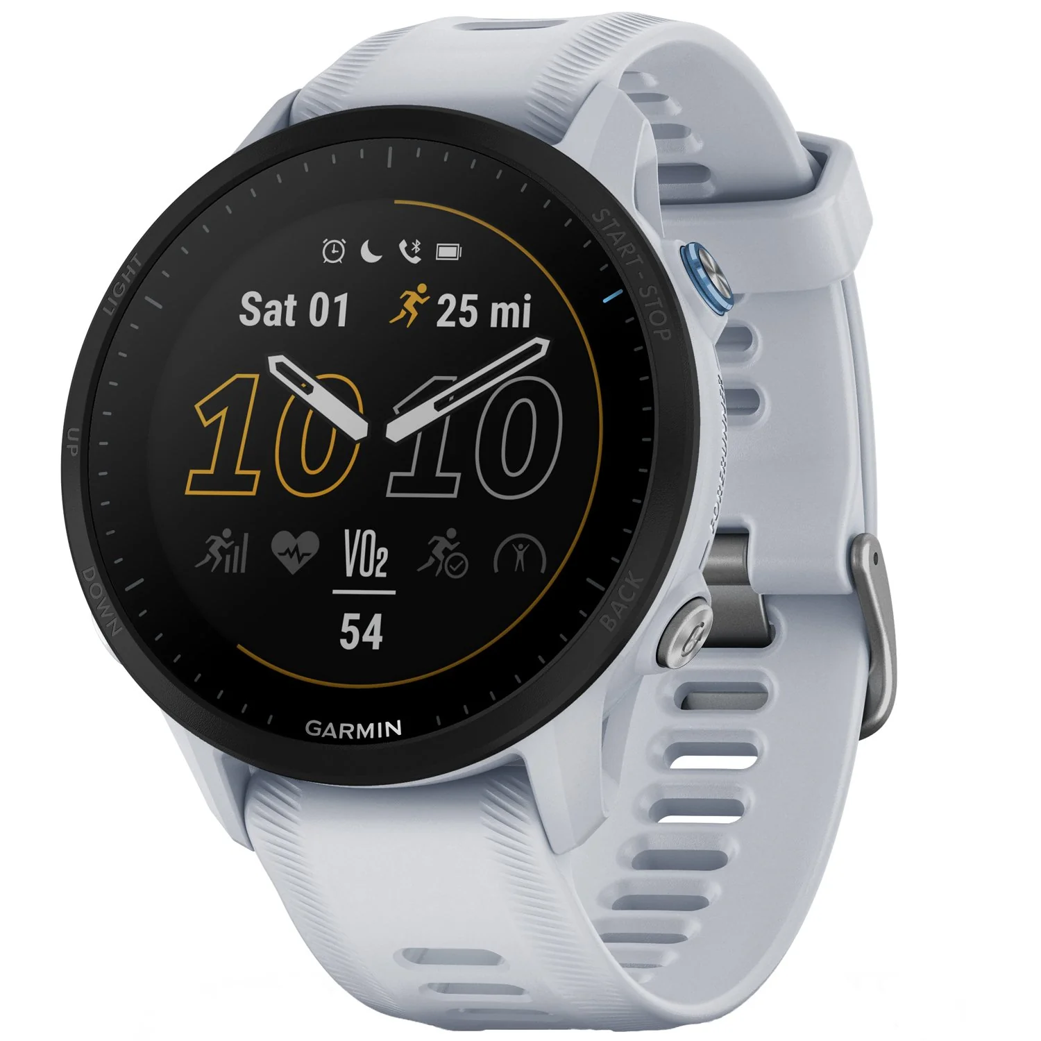 Garmin Forerunner 955 Solar GPS Smartwatch, Whitestone