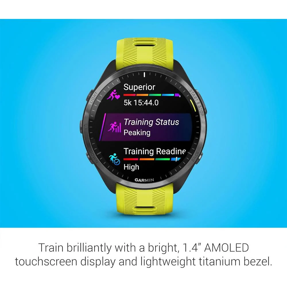 Garmin Forerunner 965 Running Smartwatch, Amp Yellow & Black w/ Accessories Bundle - Image 4