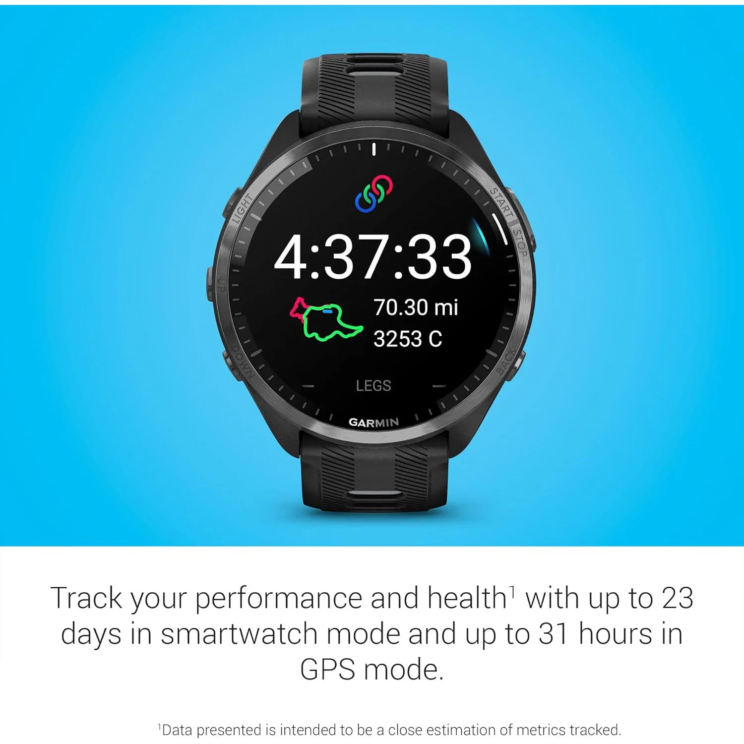 Garmin Forerunner 965 Running Smartwatch, Black and Powder Gray - Image 4