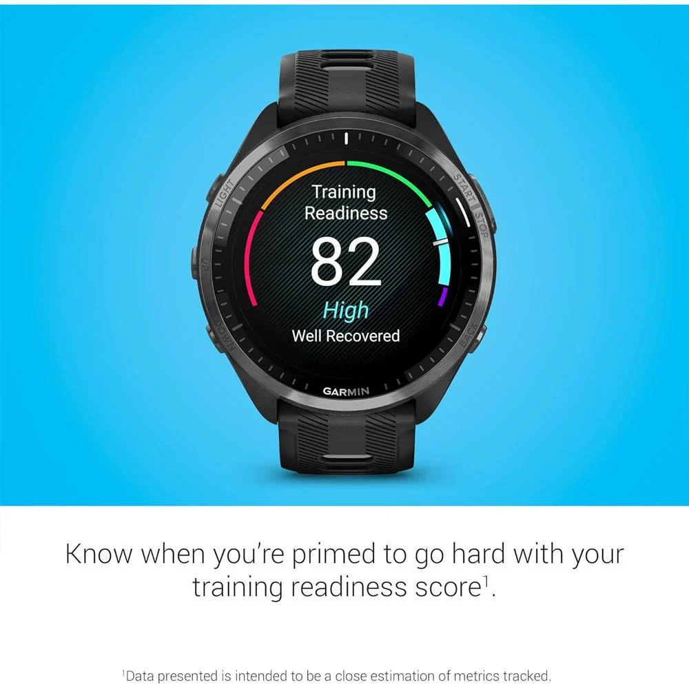 Garmin Forerunner 965 Running Smartwatch, Black & Powder Gray w/ Accessories Bundle - Image 7