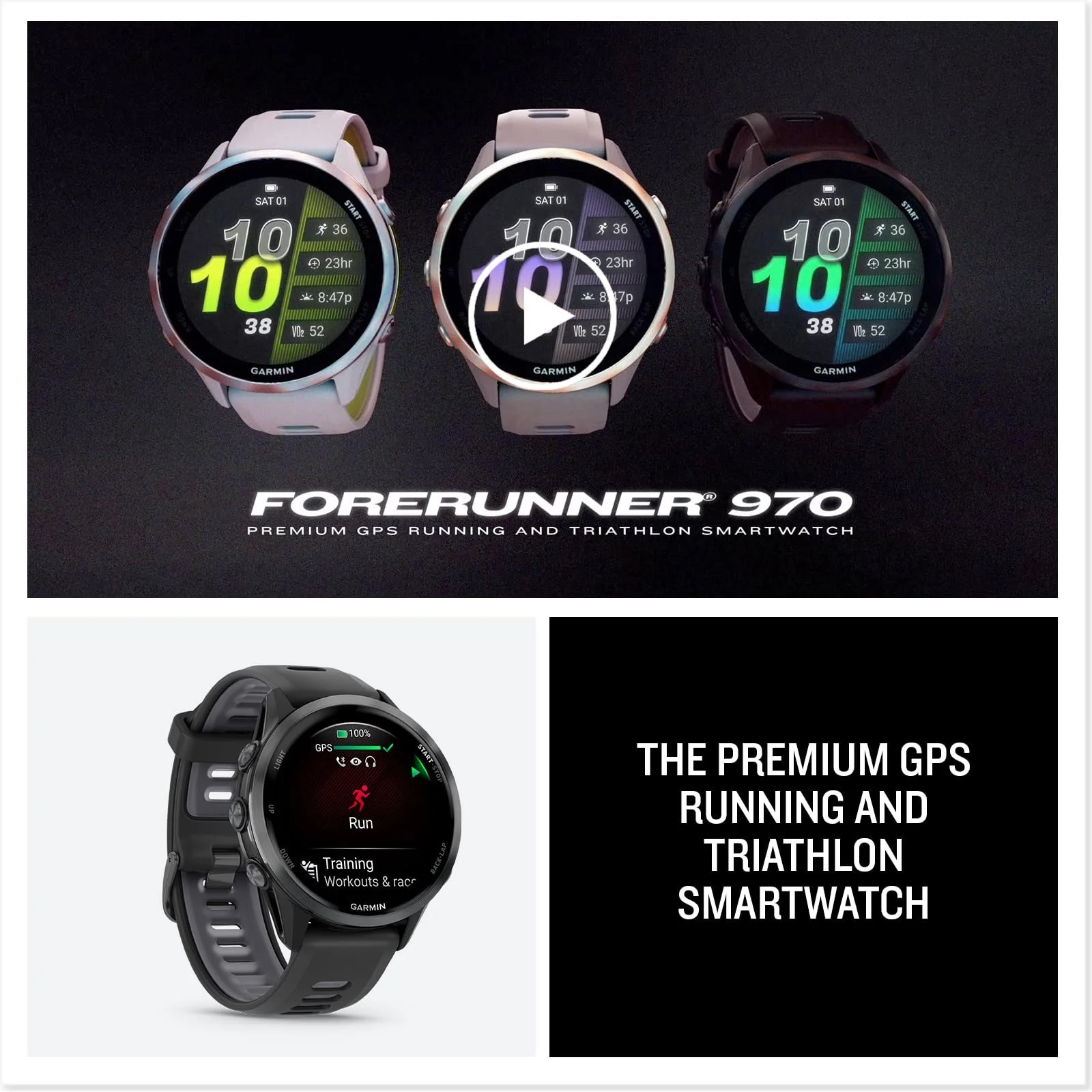 Garmin Forerunner 970 GPS Smartwatch, Carbon Gray DLC Titanium and Black Band - Image 8