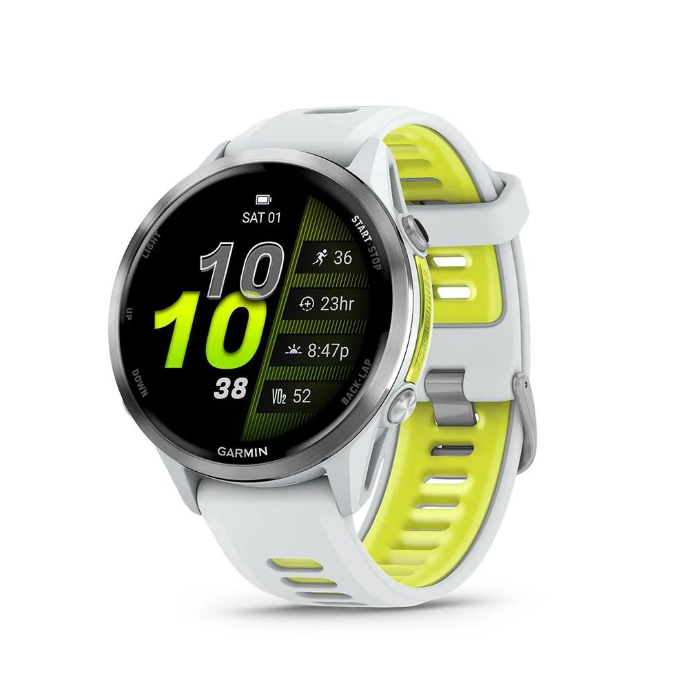 Garmin Forerunner 970 GPS Smartwatch Titanium and Yellow Band with Band Bundle - Image 2