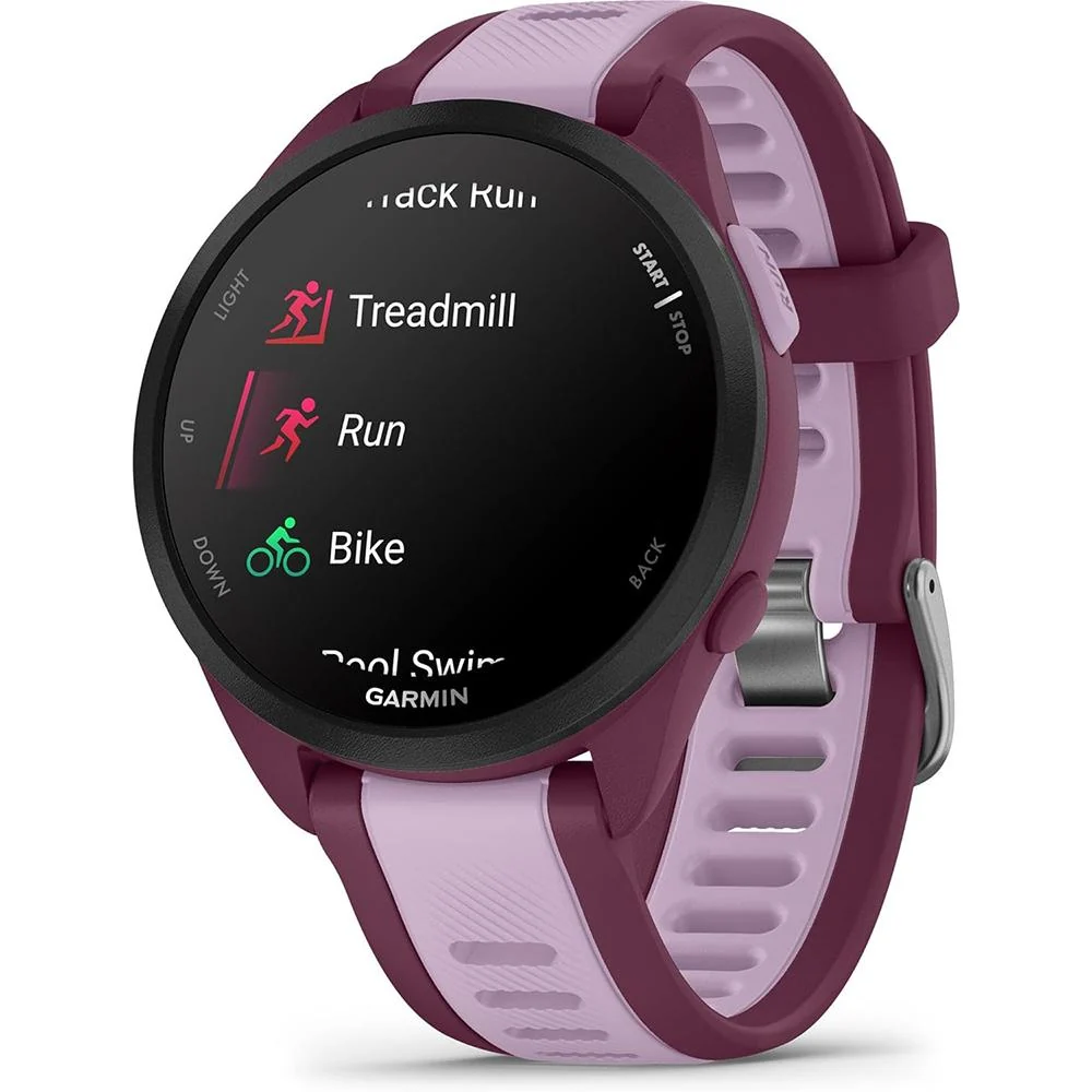 Garmin Garmin Forerunner 165 Music Smart Sport Watch, Berry + Lilac w/ Accessories Kit - Image 3