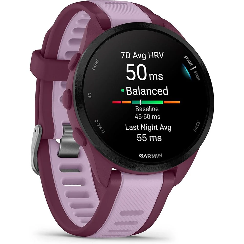 Garmin Garmin Forerunner 165 Music Smart Sport Watch, Berry + Lilac w/ Accessories Kit - Image 4