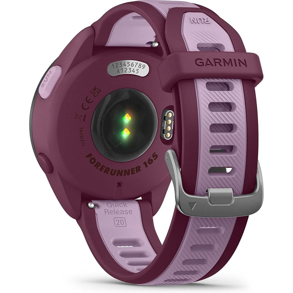 Garmin Garmin Forerunner 165 Music Smart Sport Watch, Berry + Lilac w/ Accessories Kit - Image 7