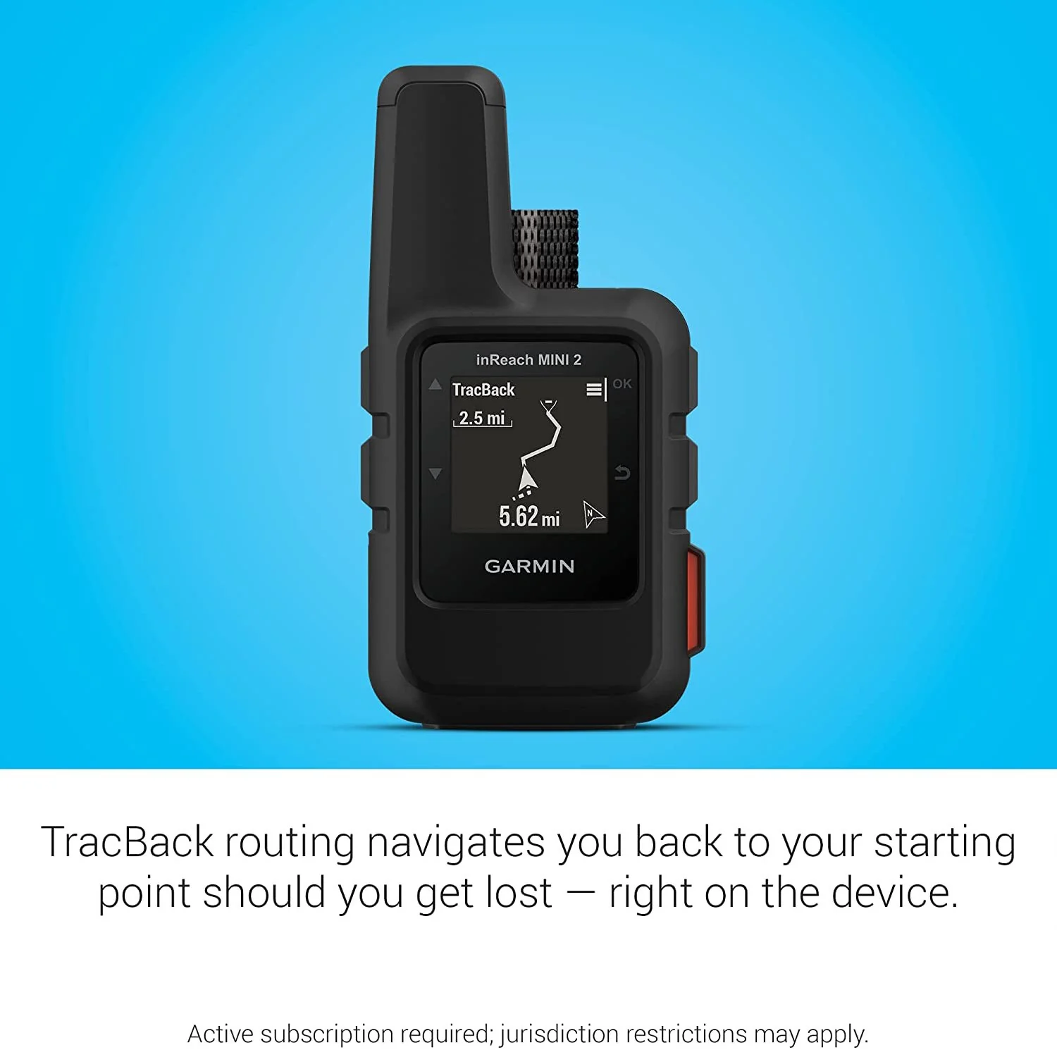 Garmin inReach Mini 2 Portable Satellite Communicator/GPS Navigator - Black - Image 3