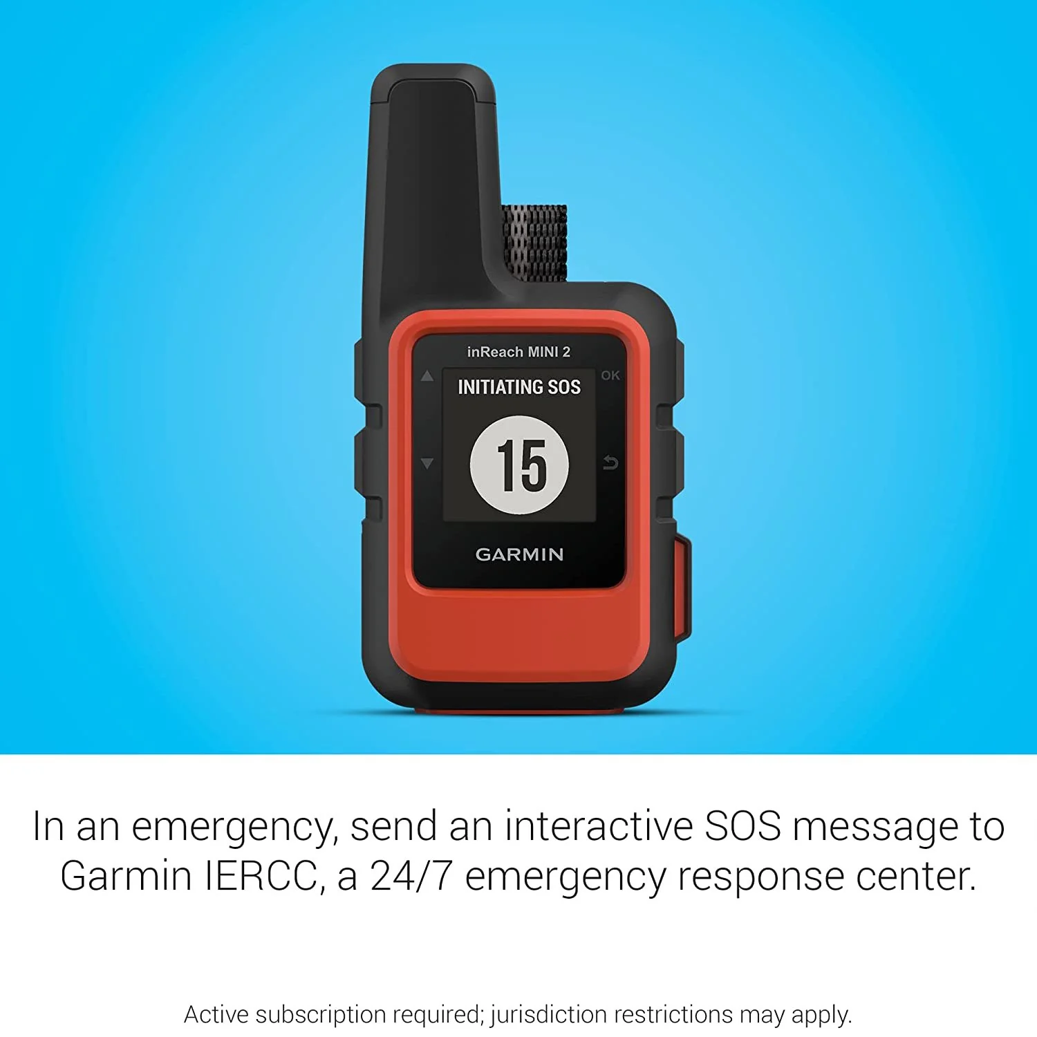 Garmin inReach Mini 2 Portable Satellite GPS Navigator (Flame Red) w/ Accessory Bundle - Image 5