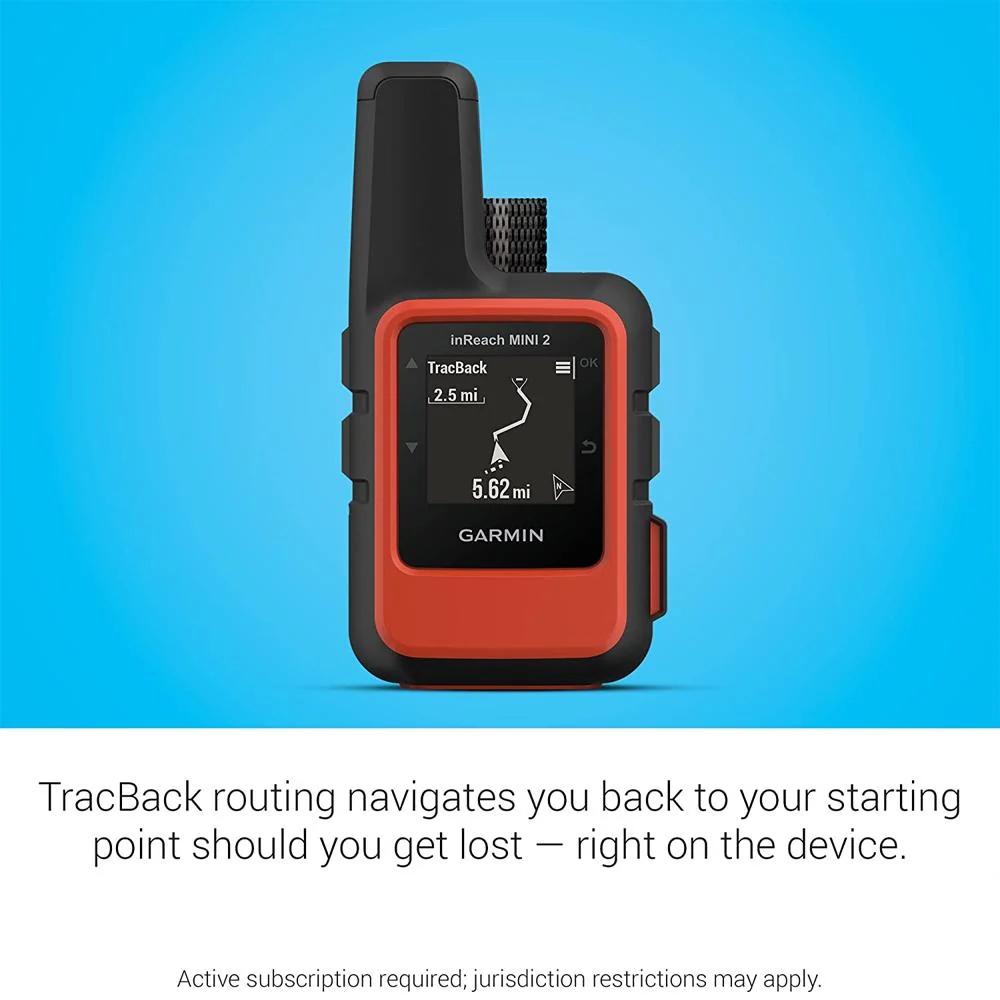 Garmin inReach Mini 2 Portable Satellite GPS Navigator (Flame Red) w/ Warranty Bundle - Image 4