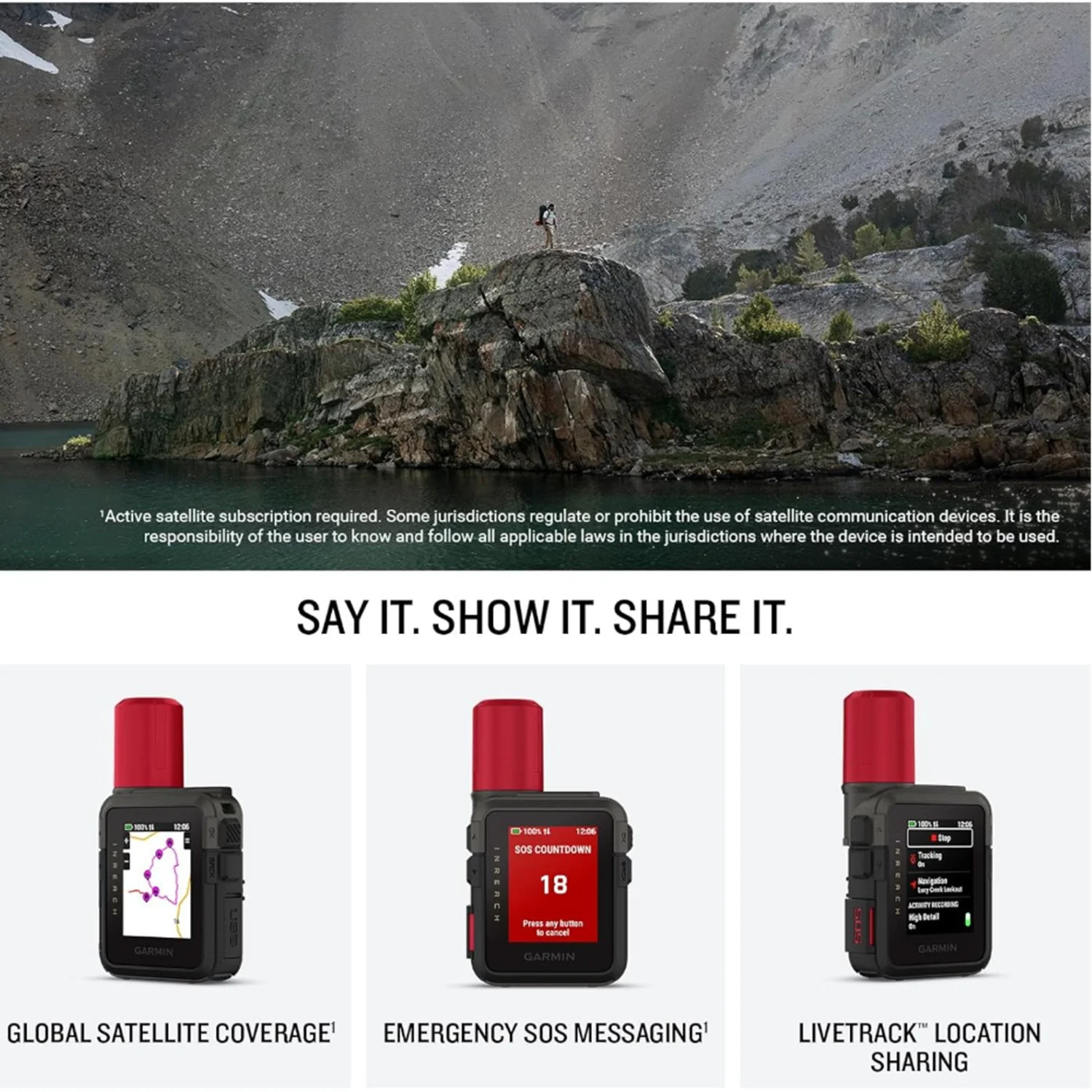 Garmin inReach Mini 3 Plus with Lanyard, Foam Wrist Strap & LED Lantern - Image 4