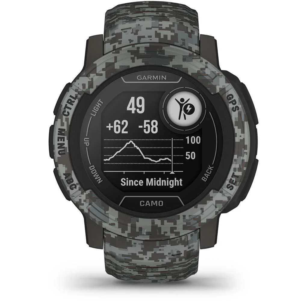 Garmin Instinct 2 Camo Edition GPS Smartwatch/Fitness Tracker + Accessories Bundle - Image 9
