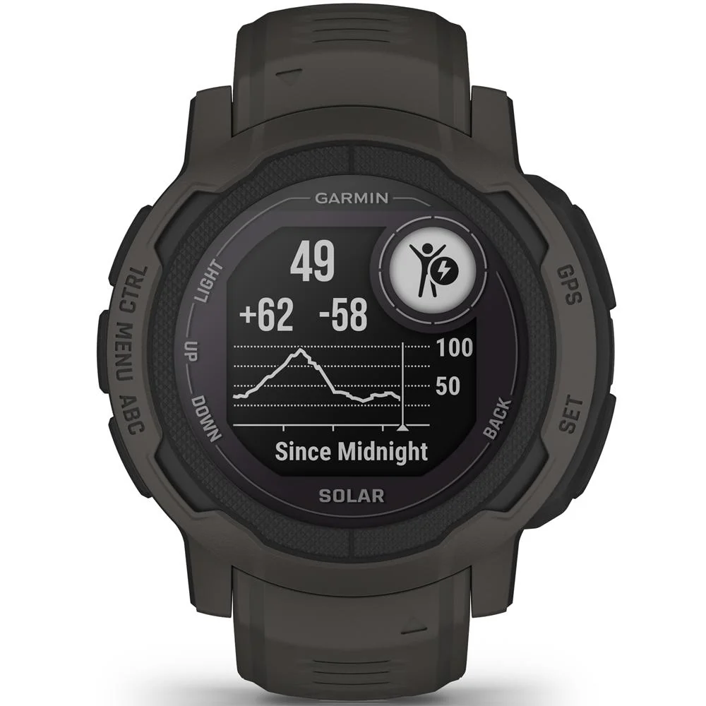 Garmin Instinct 2 Solar Smartwatch, Graphite + Accessories Bundle - Image 11