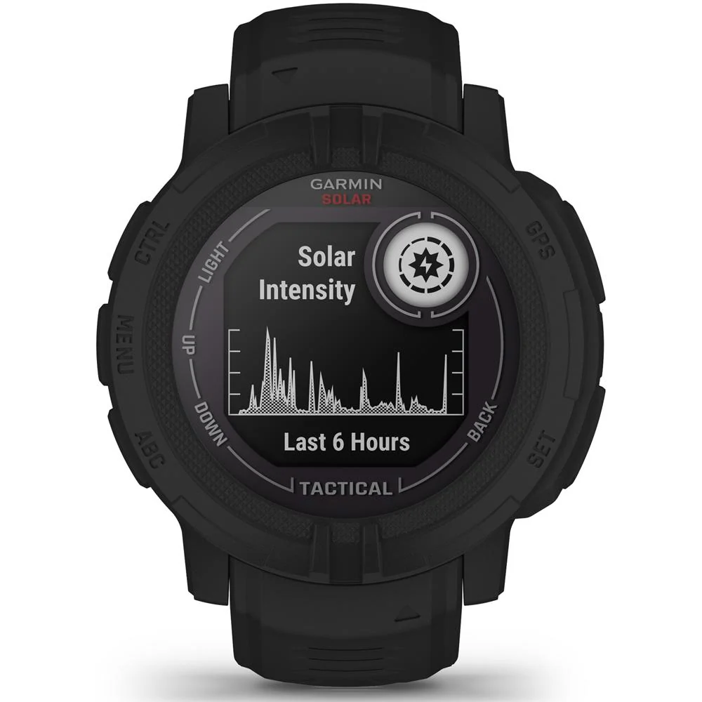 Garmin Instinct 2 Solar Smartwatch, Tactical Edition, Black + Accessories Bundle - Image 3
