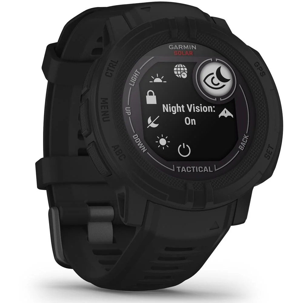 Garmin Instinct 2 Solar Smartwatch, Tactical Edition, Black + Accessories Bundle - Image 4