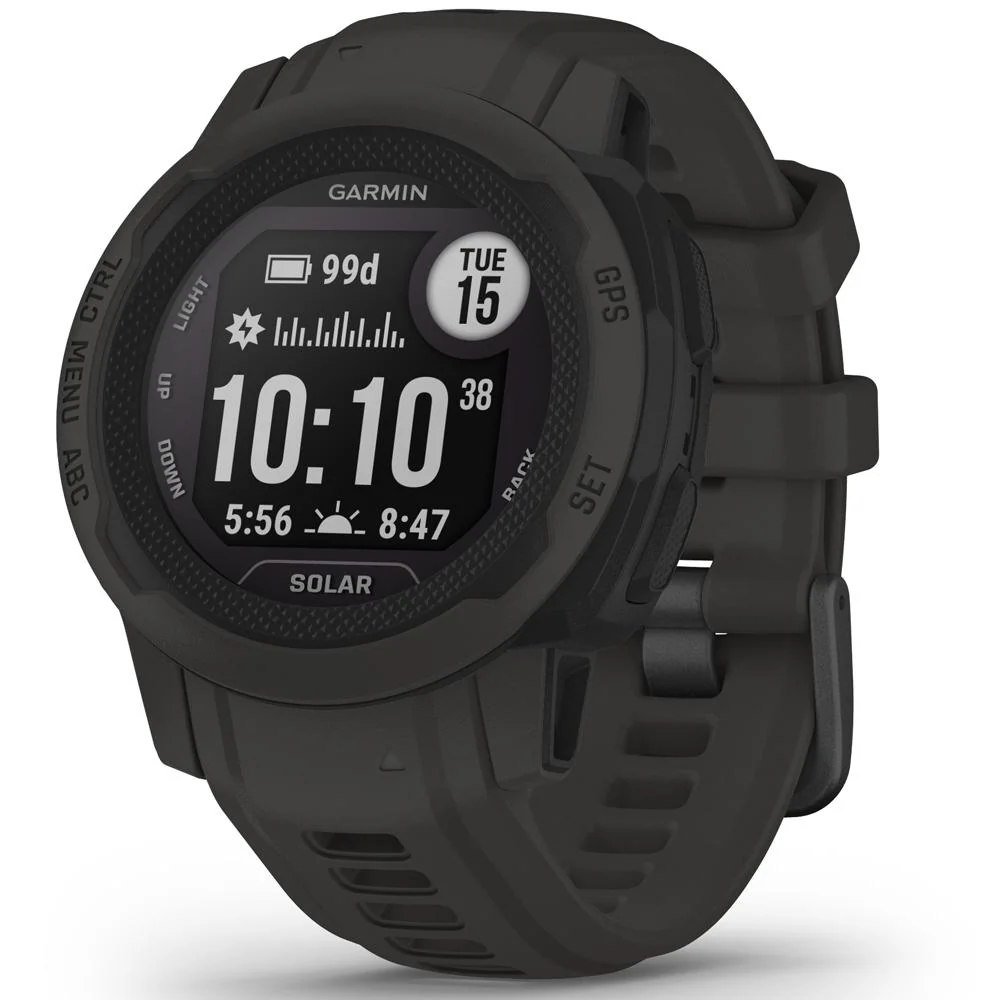 Garmin Instinct 2S Solar 40mm GPS Smartwatch Graphite with 2 Year Warranty - Image 2