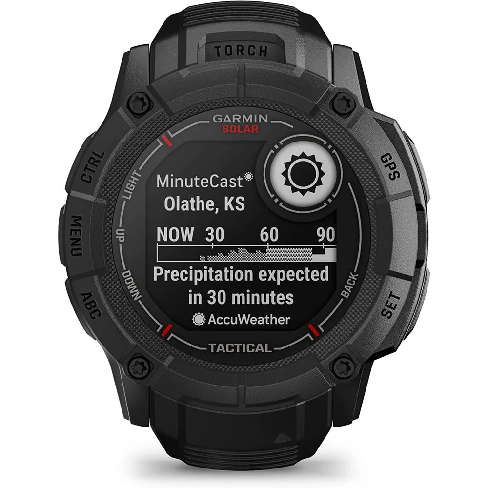 Garmin Instinct 2X Solar GPS Smartwatch Black + Backpack & Heart Rate Strap XS-S - Image 7