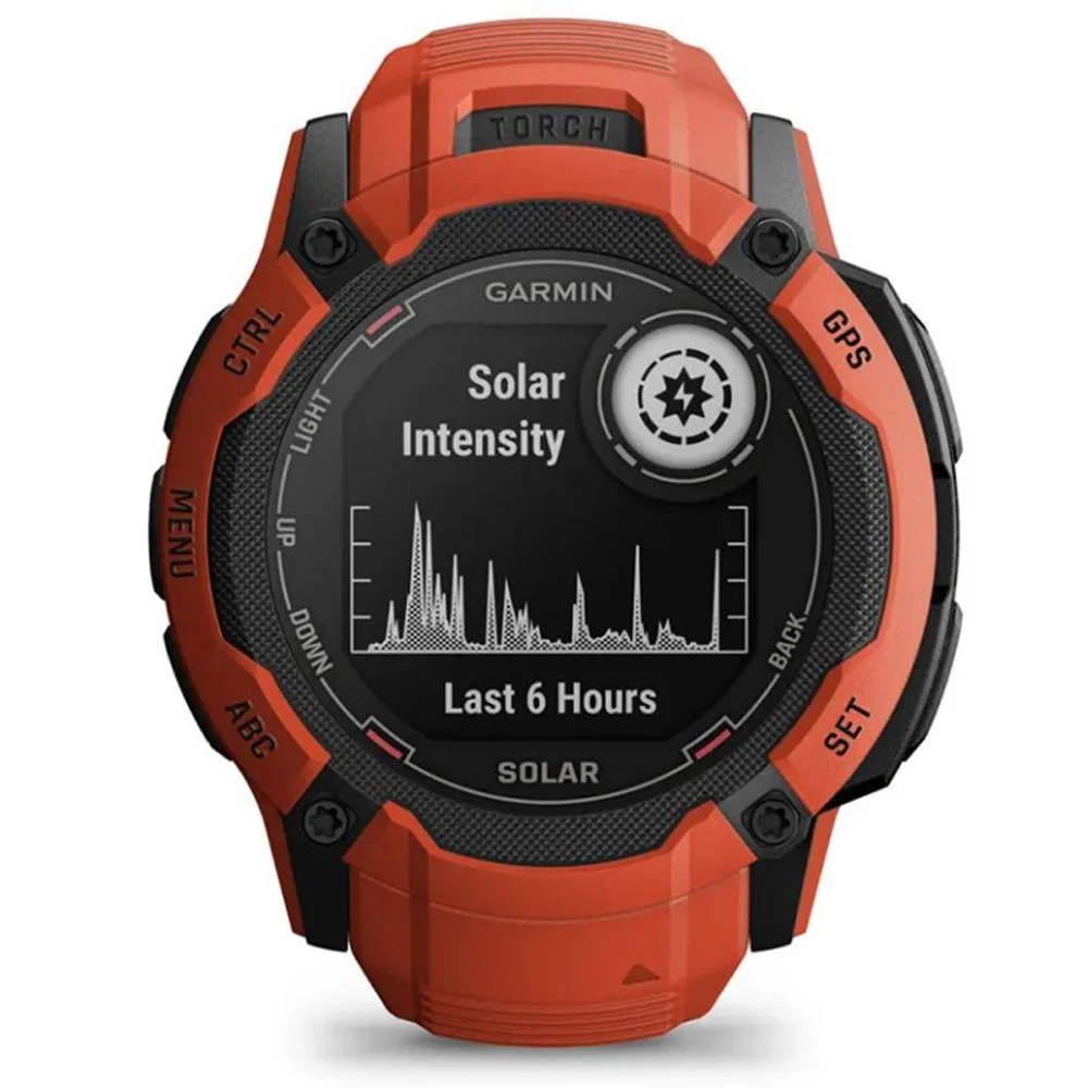 Garmin Instinct 2X Solar GPS Smartwatch Red + Backpack & Heart Rate Strap M-XL - Image 10