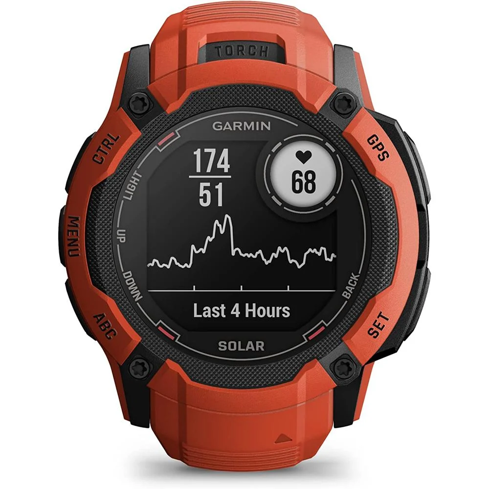 Garmin Instinct 2X Solar GPS Smartwatch Red + Backpack & Heart Rate Strap M-XL - Image 7