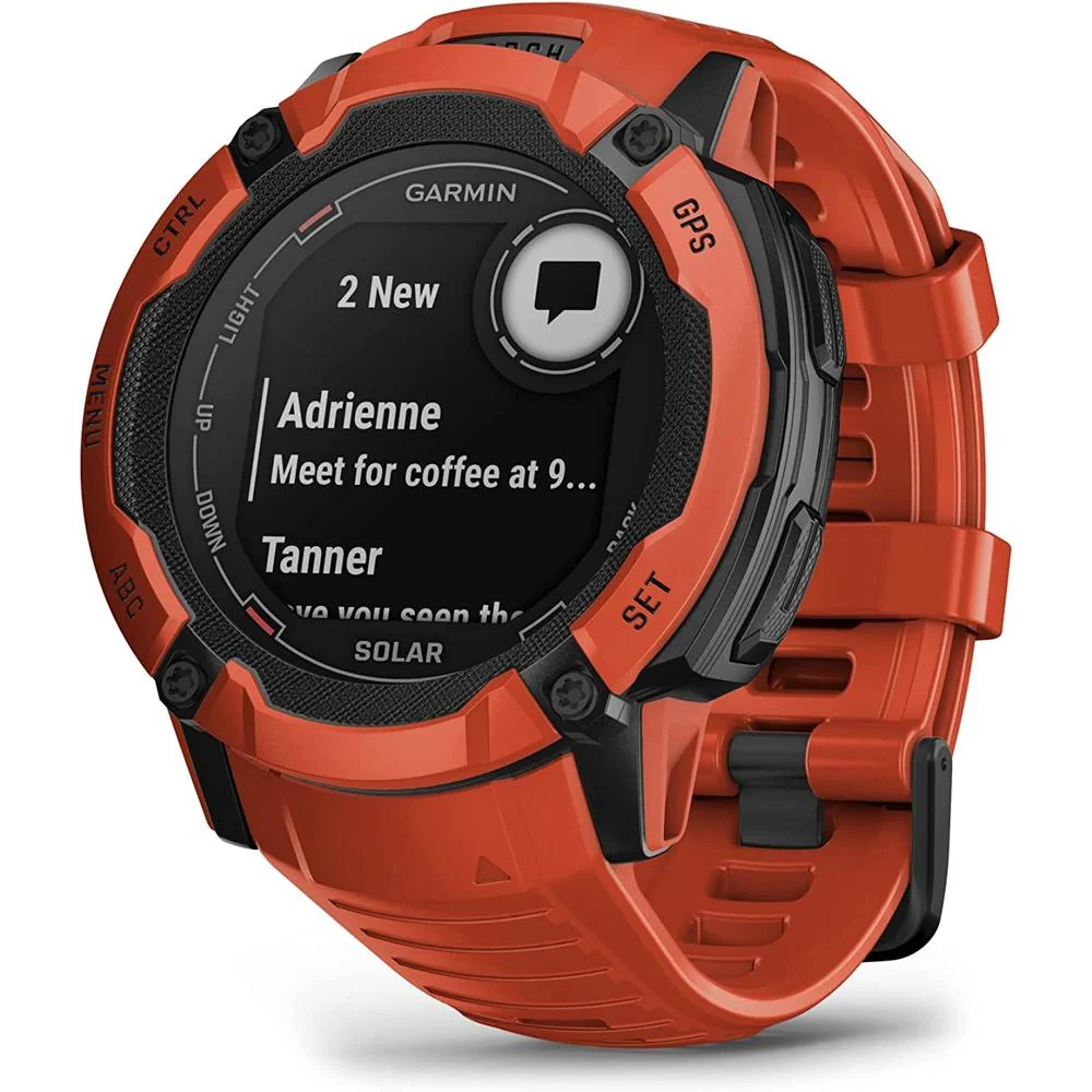 Garmin Instinct 2X Solar GPS Smartwatch Red + Backpack & Heart Rate Strap XS-S - Image 5