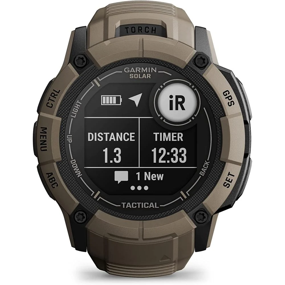 Garmin Instinct 2X Solar GPS Smartwatch Tactical Edition Tan + 2 Year Warranty - Image 3