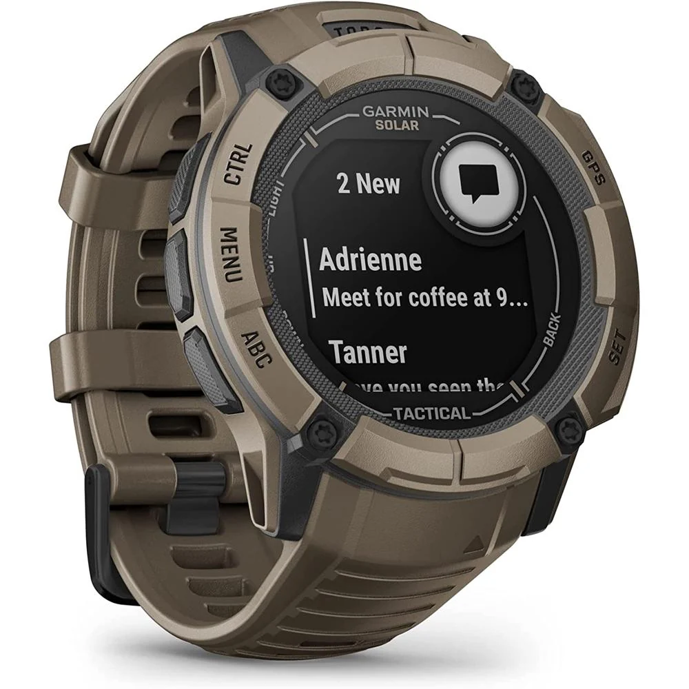 Garmin Instinct 2X Solar GPS Smartwatch Tactical Edition Tan + 2 Year Warranty - Image 5