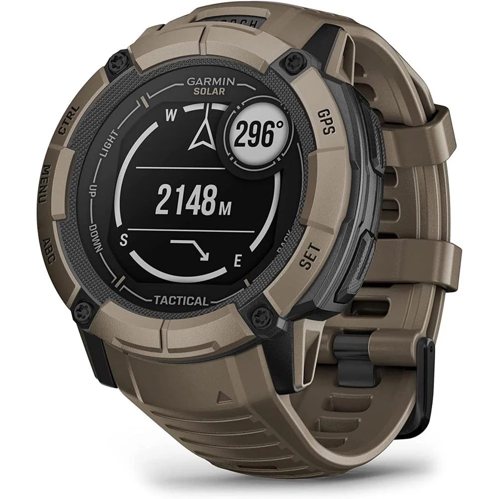 Garmin Instinct 2X Solar GPS Smartwatch Tactical Edition Tan with 2x Bracelet - Image 3