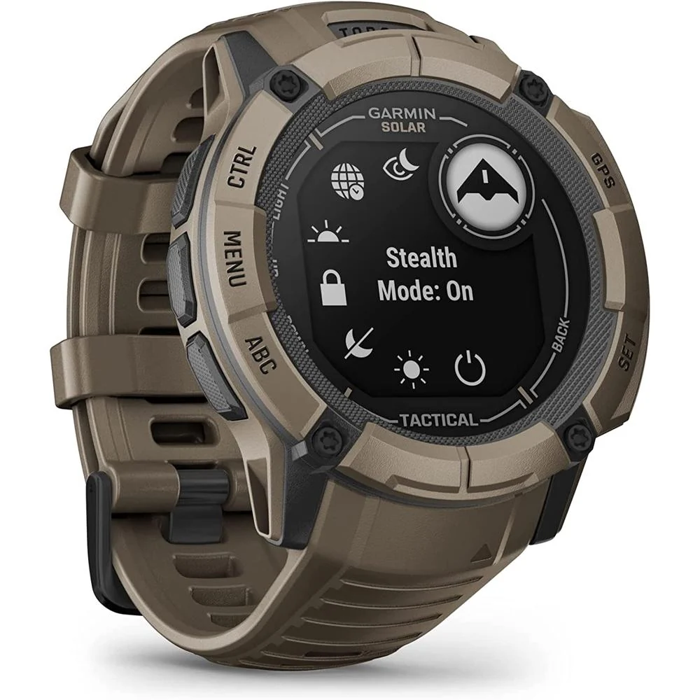 Garmin Instinct 2X Solar GPS Smartwatch Tactical Edition Tan with 2x Bracelet - Image 7