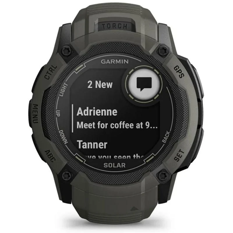 Garmin Instinct 2X Solar Rugged GPS Smartwatch, Moss - Image 12