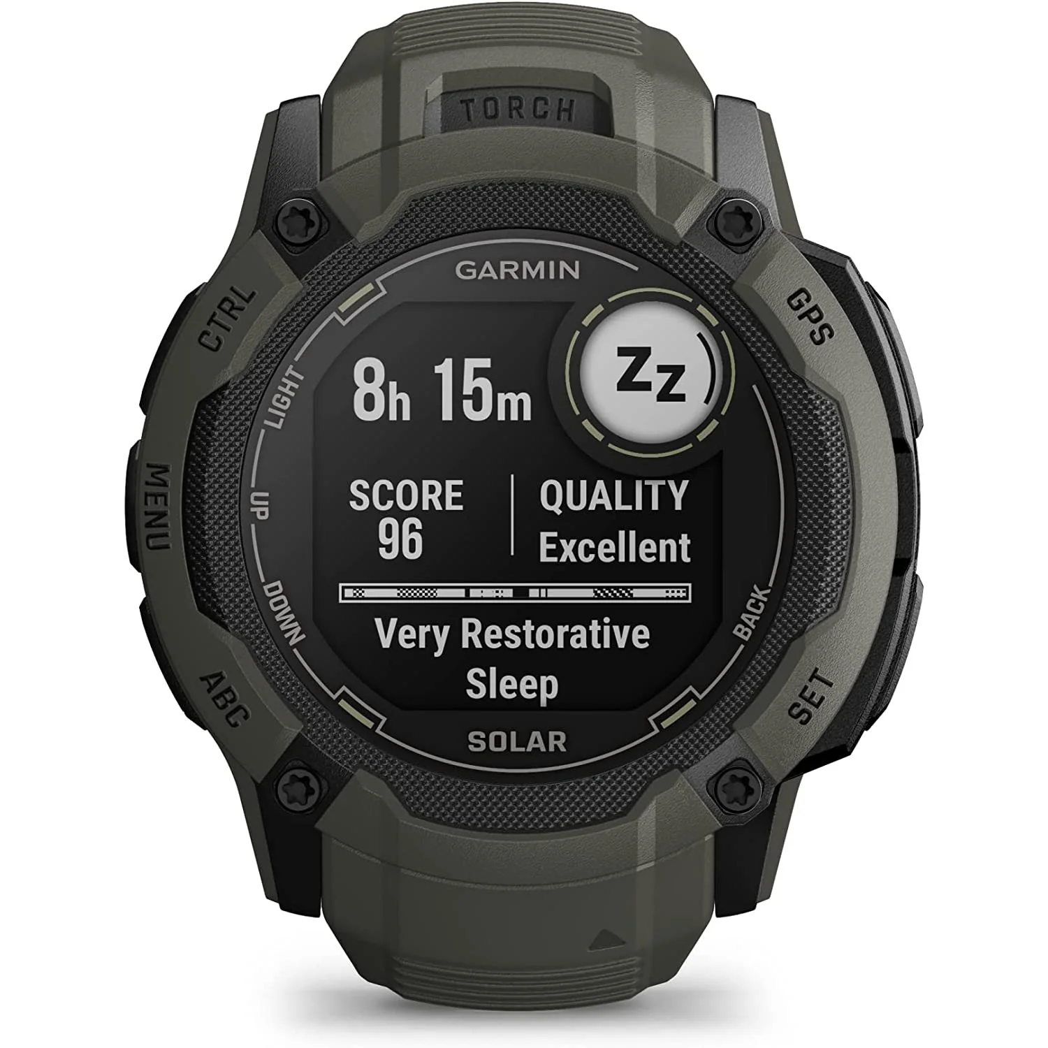 Garmin Instinct 2X Solar Rugged GPS Smartwatch, Moss - Image 3