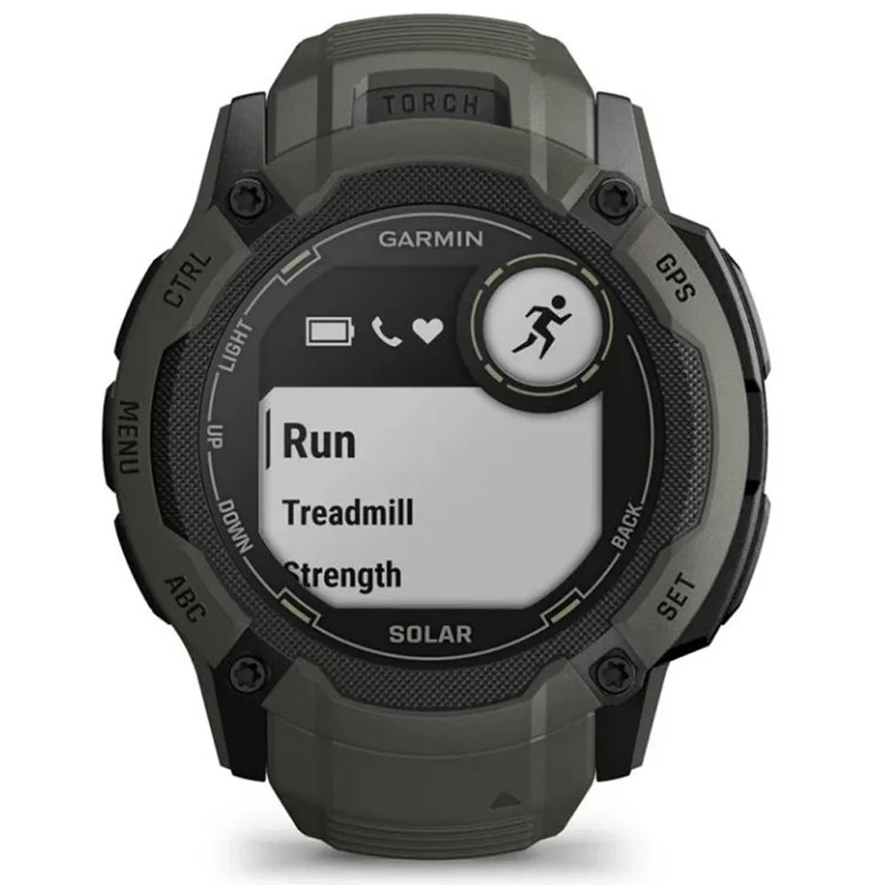 Garmin Instinct 2X Solar Rugged GPS Smartwatch Moss with 2x Tactical Bracelet - Image 9