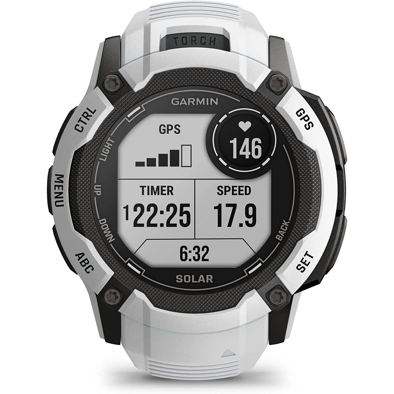 Garmin Instinct 2X Solar Rugged GPS Smartwatch, Whitestone - Image 2