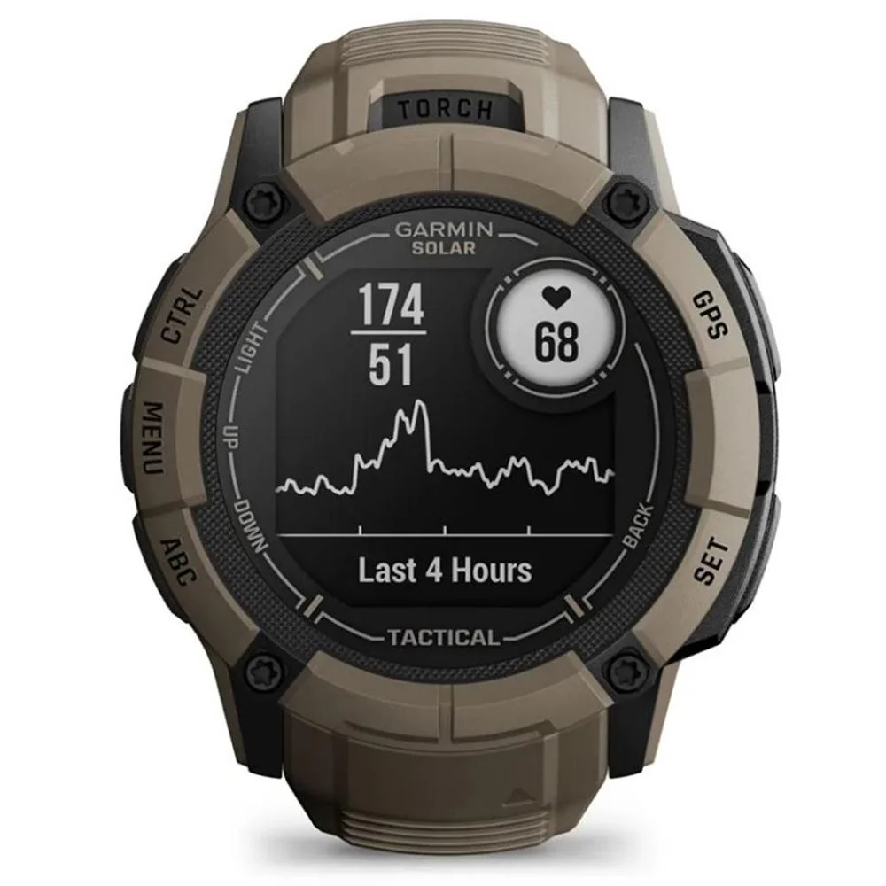 Garmin Instinct 2X Solar Smartwatch Coyote Tan + Bottle & Heart Rate Strap XS-S - Image 12