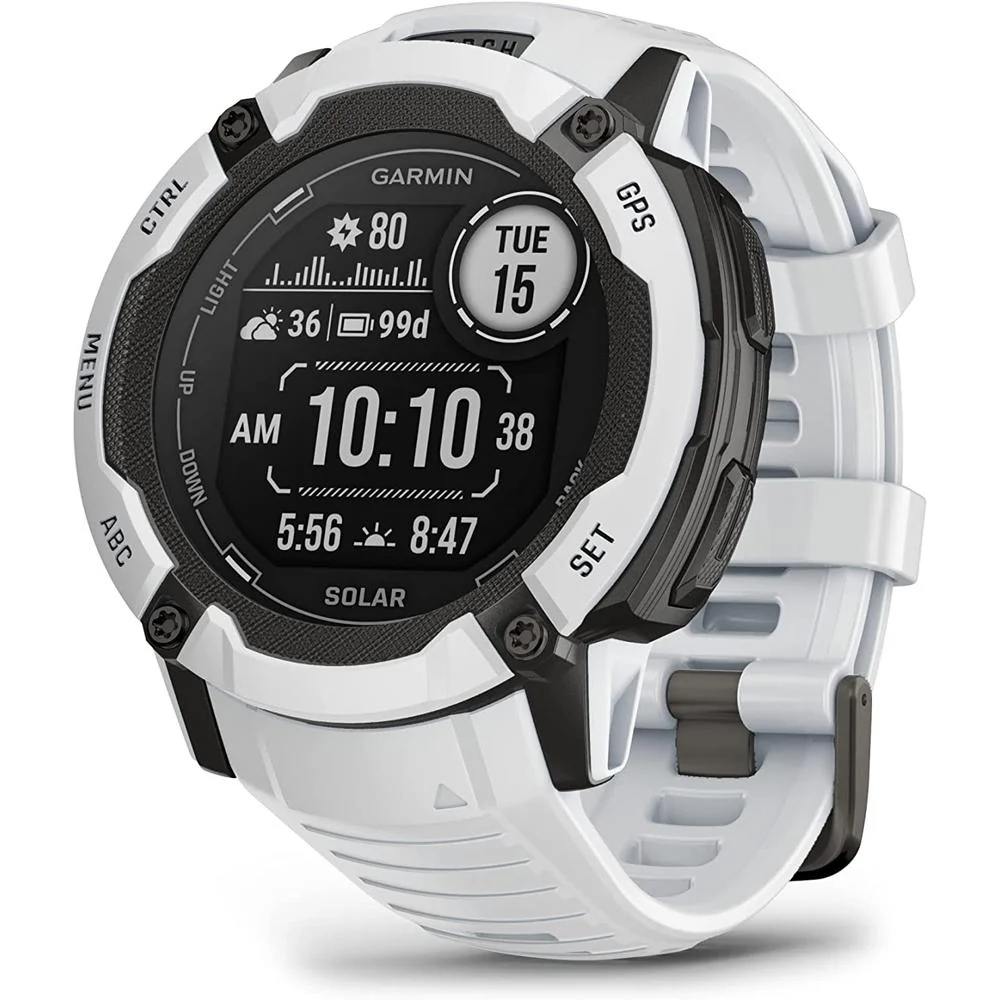 Garmin Instinct 2X Solar Smartwatch Whitestone + Bottle & Heart Rate Strap M-XL - Image 12