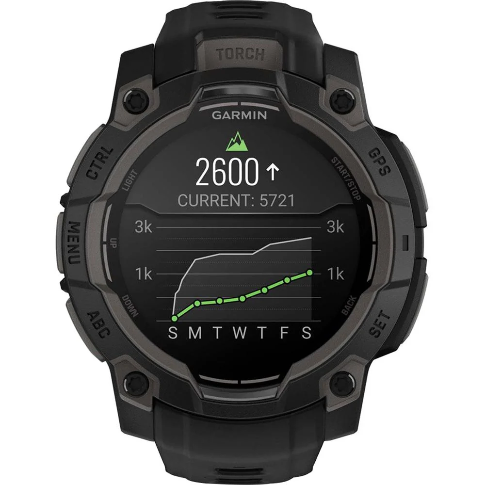 Garmin Instinct 3 - 45 mm GPS Smartwatch AMOLED Black + 2 Year Warranty Bundle - Image 6