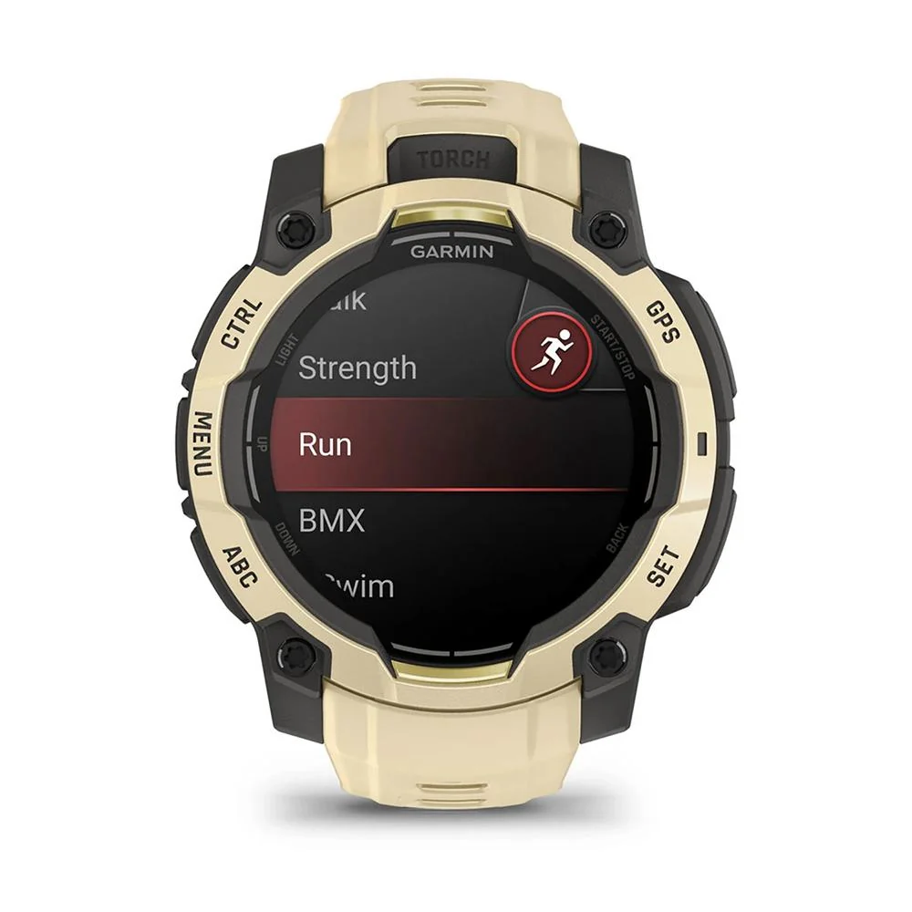 Garmin Instinct 3 - 45 mm GPS Smartwatch AMOLED Citrine + Charging Dock Bundle - Image 3