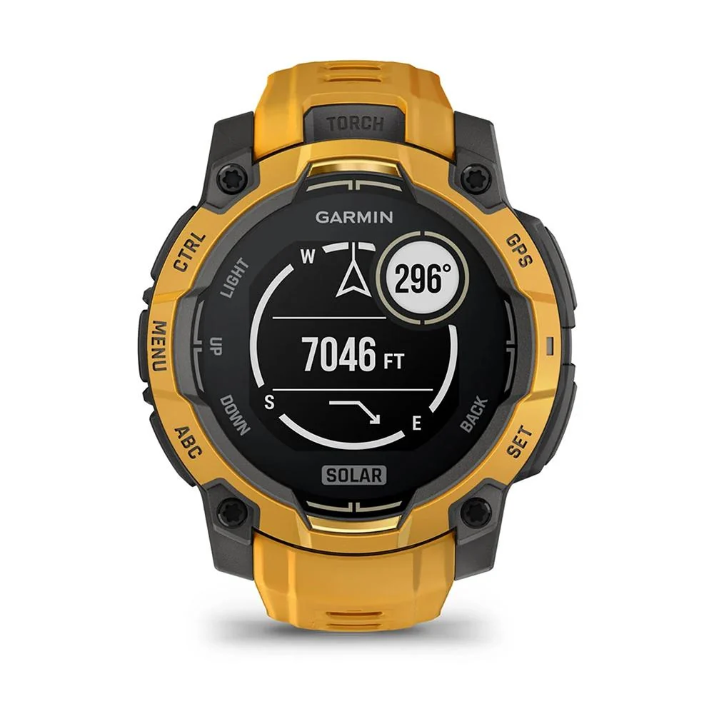 Garmin Instinct 3 - 45 mm GPS Smartwatch SOLAR Sunburst with Protection Bundle - Image 10