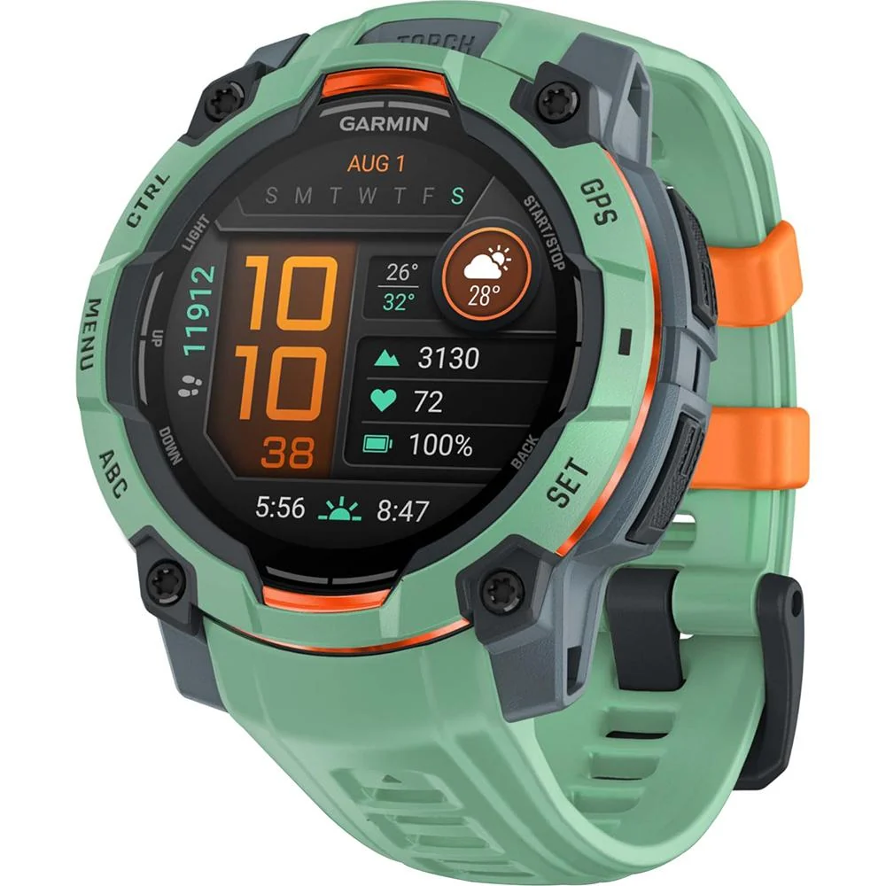 Garmin Instinct 3 45mm GPS Smartwatch, AMOLED + Wearable Light + 2 Yr Warranty Bundle - Image 3